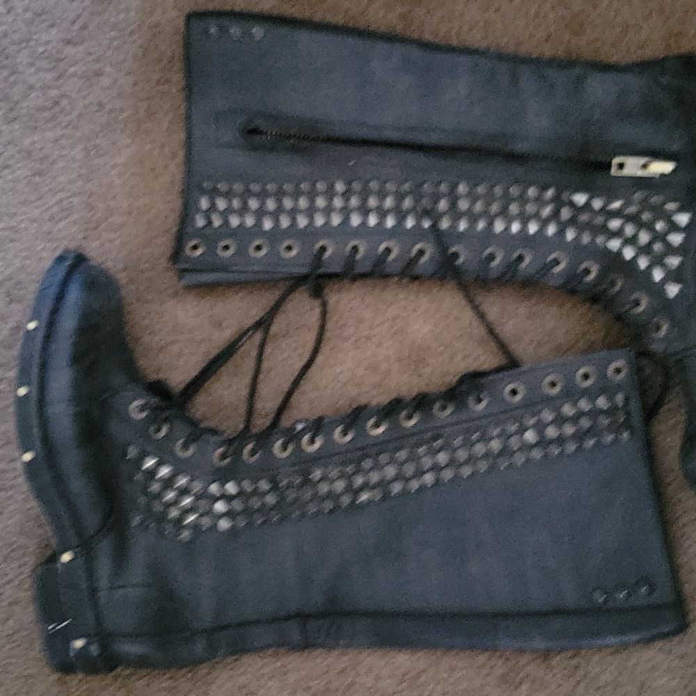 Jeffrey Campbell studded boots